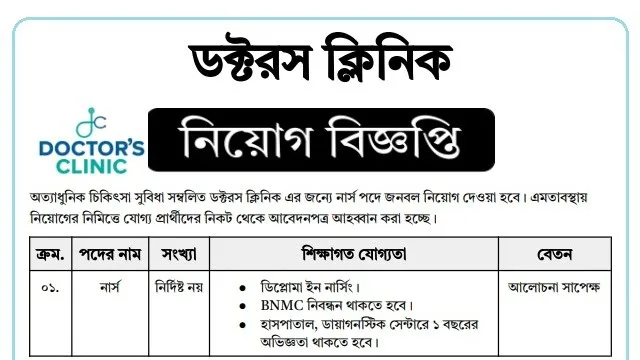 ডক্টরস-ক্লিনিকে-নার্স-নিয়োগ