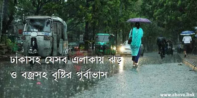 ঢাকাসহ যেসব এলাকায় বৃষ্টি হচ্ছে