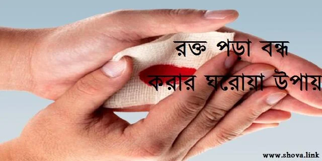 রক্ত পড়া বন্ধ করার ঘরোয়া উপায়