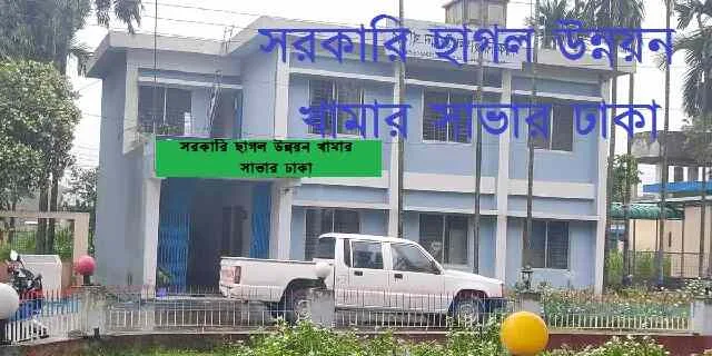 সরকারি ছাগল উন্নয়ন খামার সাভার ঢাকা