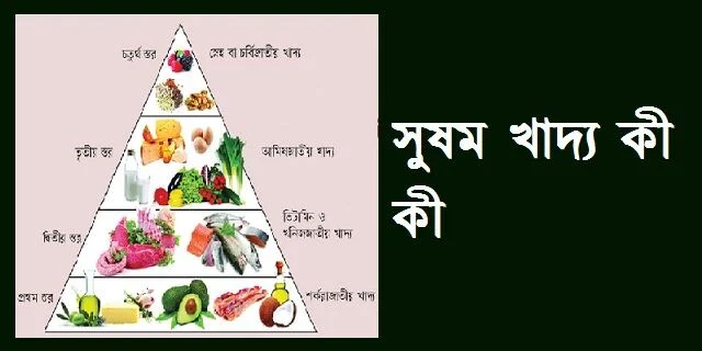 সুষম খাদ্য কী কী